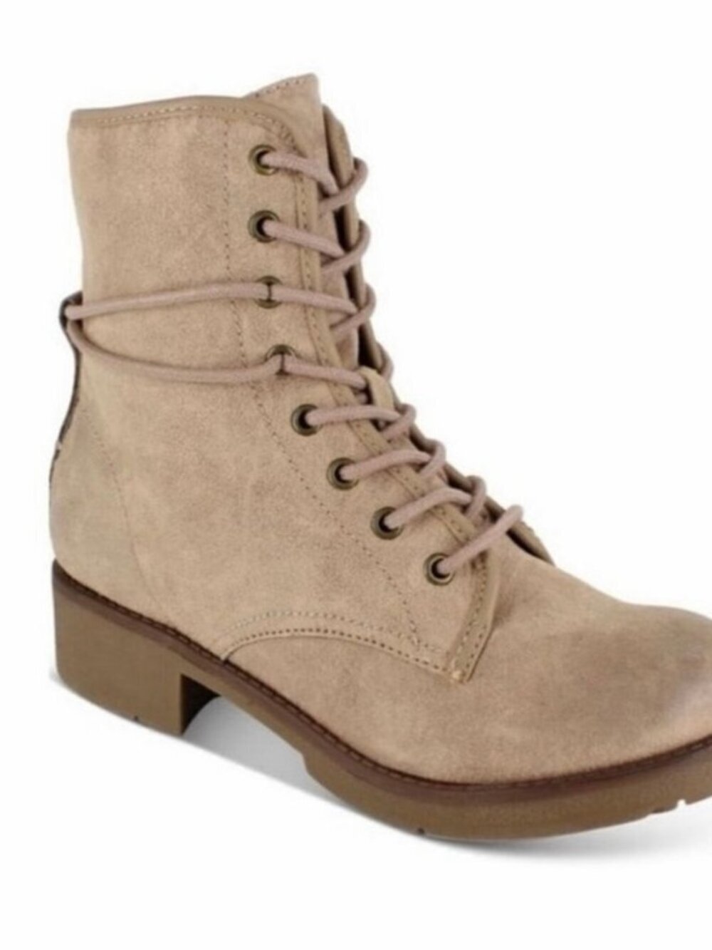 Rock & Candy Hurley Combat Boots Ivory Lace Up Women’s Size 11
